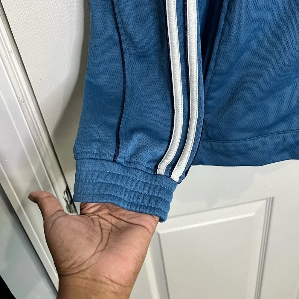 Adidas Men’s Track Jacket - Blue - Size Large (AZF001)